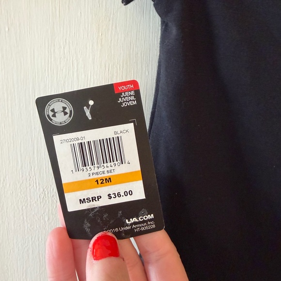 Toddler Under Armour Navy and Pink Graphic Tee - Picture 4 of 4